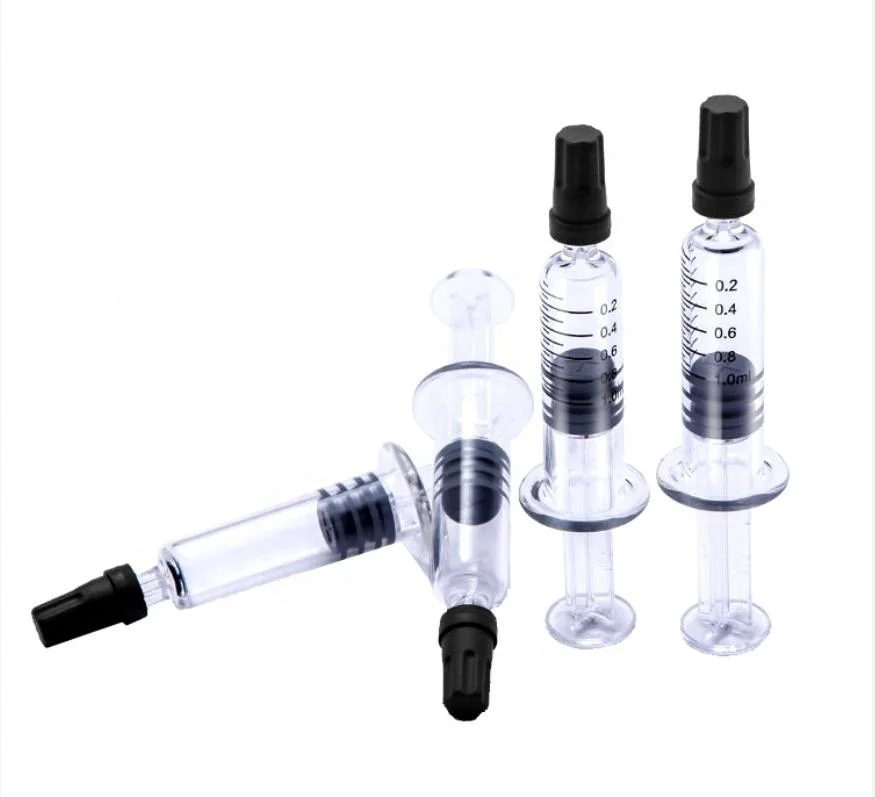 Disposable Glass Syringe 1ml 2ml 5ml 10ml Glass Syringe with Luer Lock