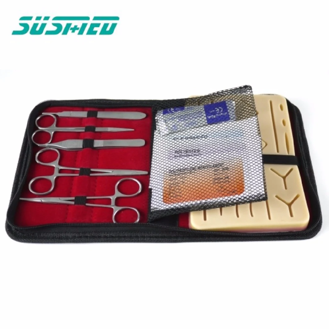 Suture Practice Kit for Medical Surgical Suture Training with Blade