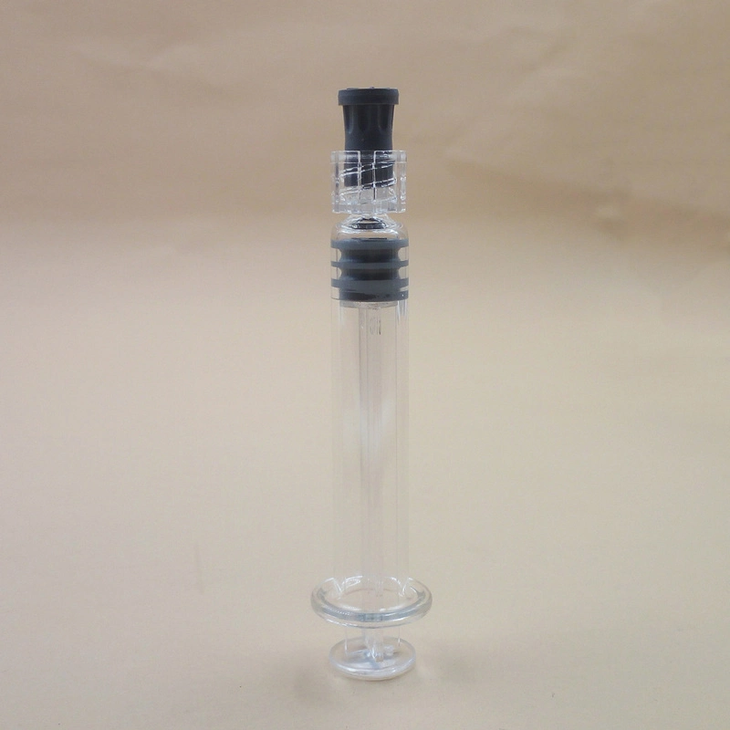 Medical/Cosmetic Borosilicatee Glass Syringe Prefillable Injection Syringe Luer Lock with/Without Cap Needle