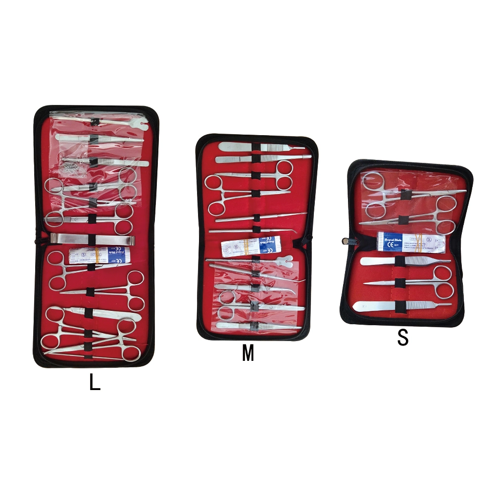 10 Pieces Stainless Steel Surgical Instruments Veterinary Suture Practice Kit