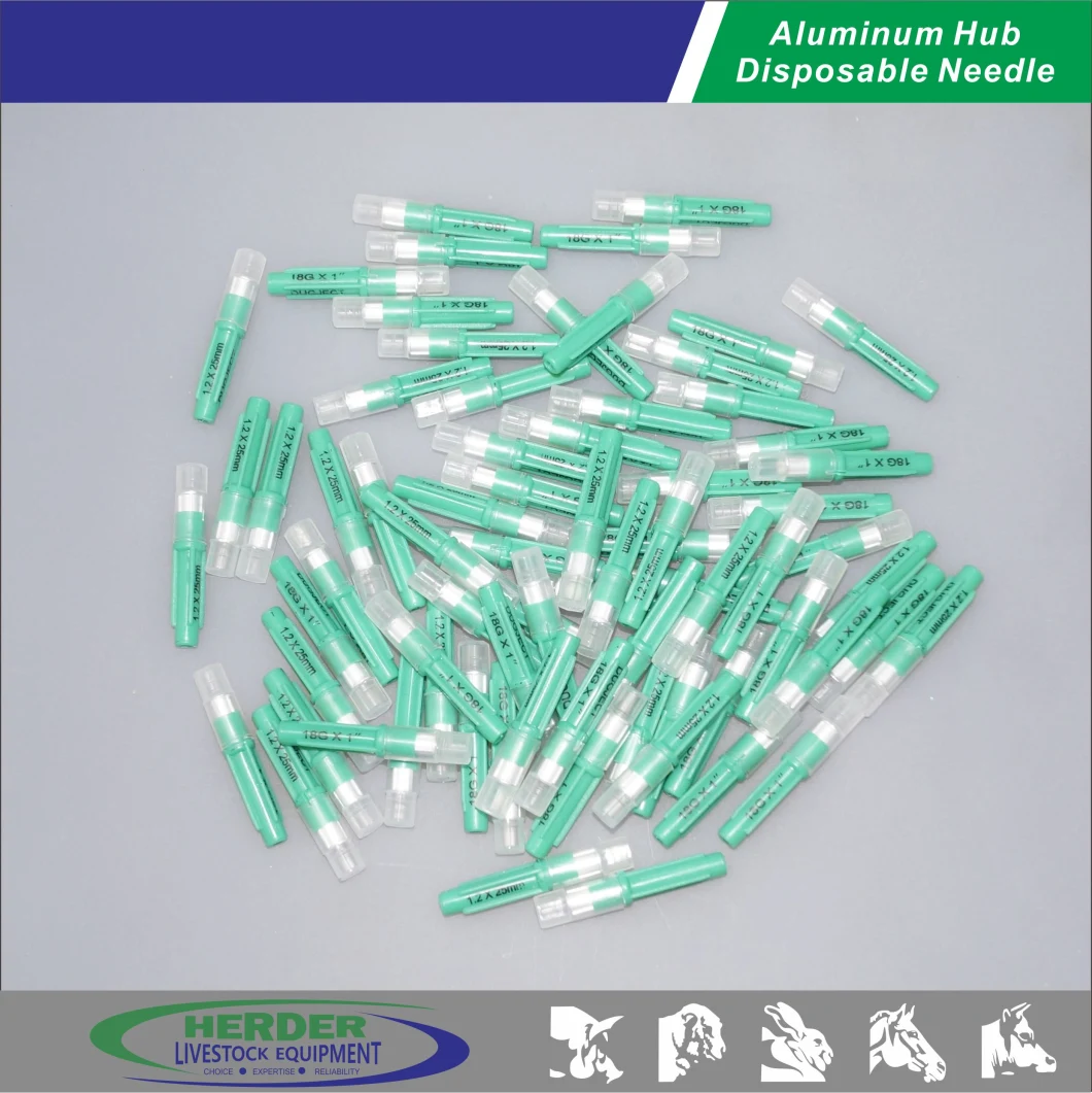 Livestock Aluminum Hub Reusable Veterinary Hypodermic Needle