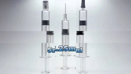 1ml 2.25ml 3ml 5ml 使い捨て医療用ガラス注射器